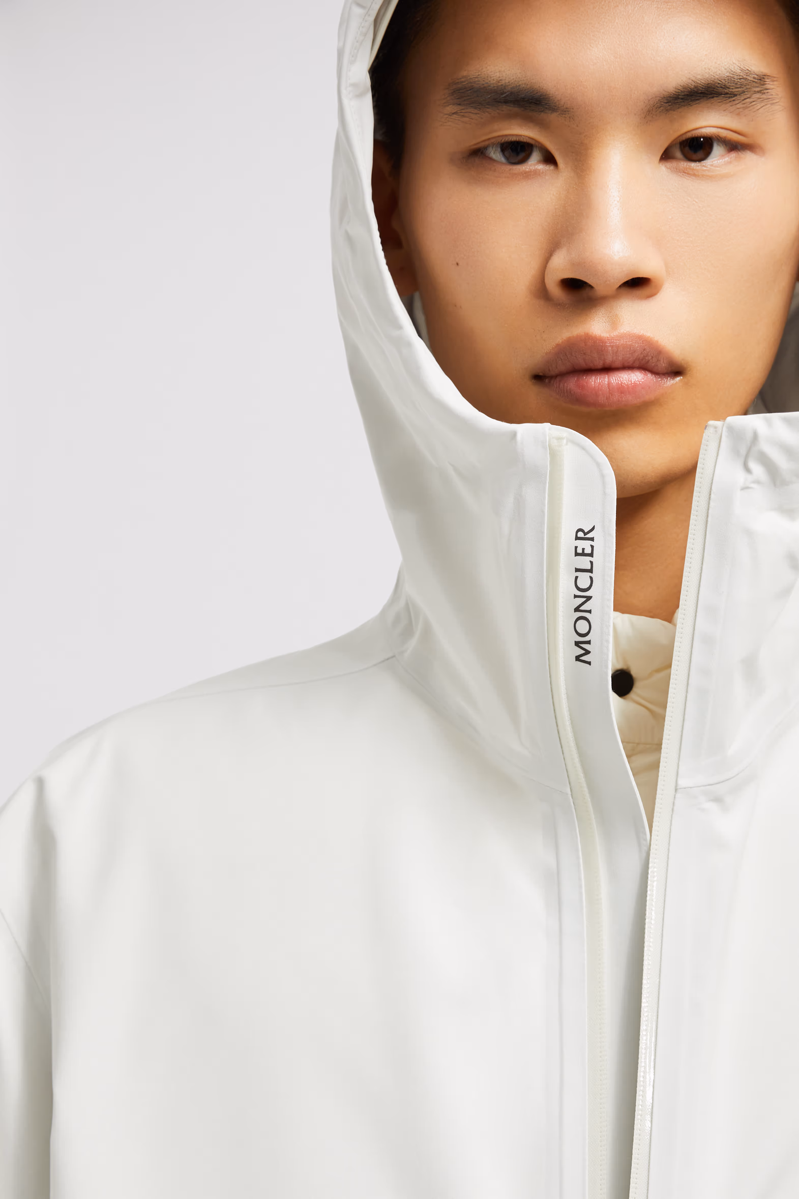 Bise Hooded Rain Jacket Men White Moncler 7